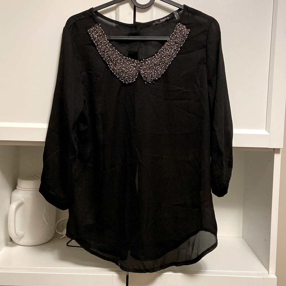 RolyPoly Sheer blouse with beadwork